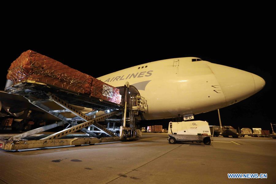 BELGIUM-LIEGE-EUROPE-COVID-19-CHINA-AID