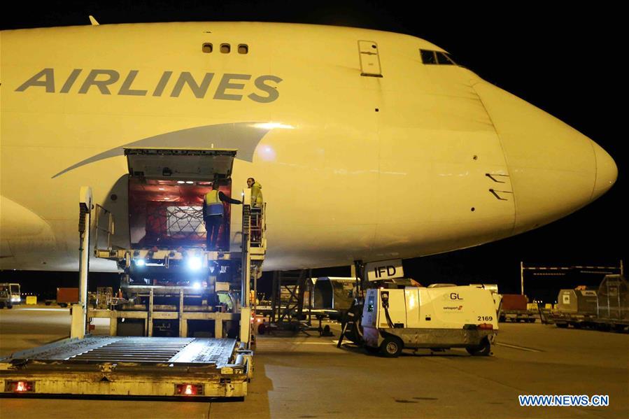 BELGIUM-LIEGE-EUROPE-COVID-19-CHINA-AID