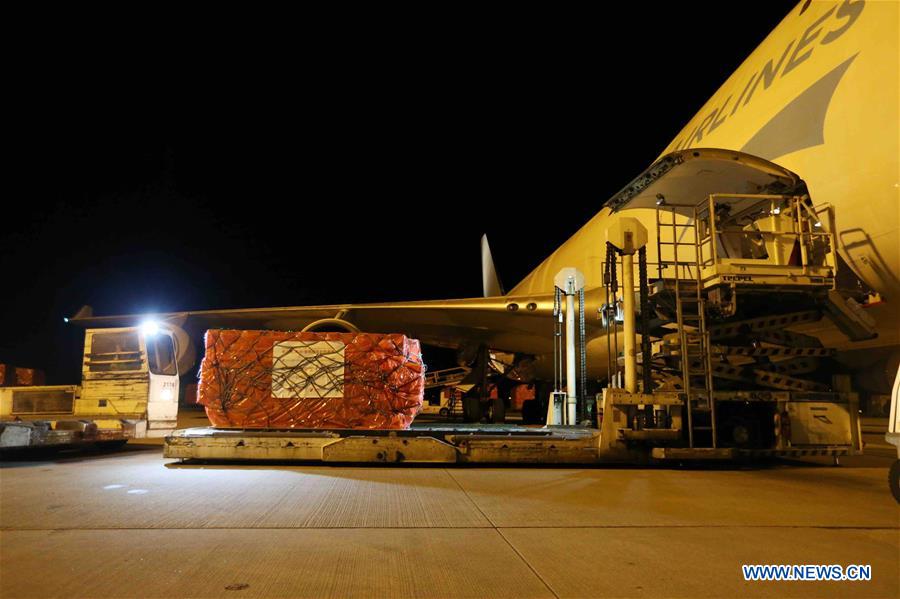 BELGIUM-LIEGE-EUROPE-COVID-19-CHINA-AID