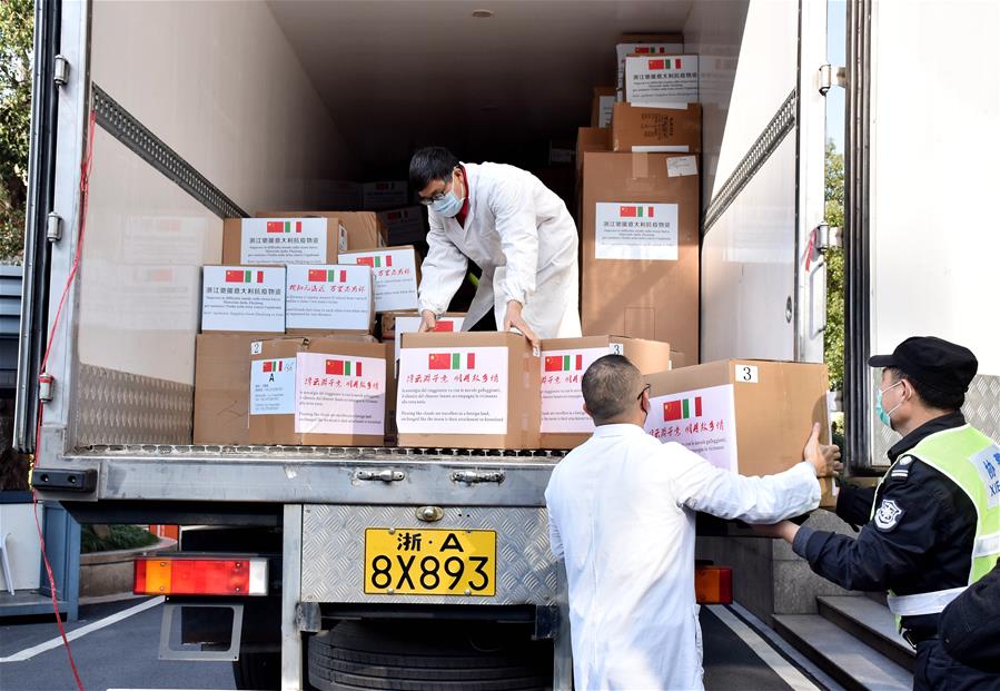 CHINA-ZHEJIANG-HANGZHOU-MEDICAL SUPPLIES-ITALY (CN)