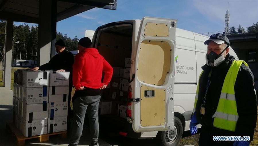 LITHUANIA-VILNIUS-COVID-19-MEDICAL EQUIPMENT FROM CHINA-DONATION