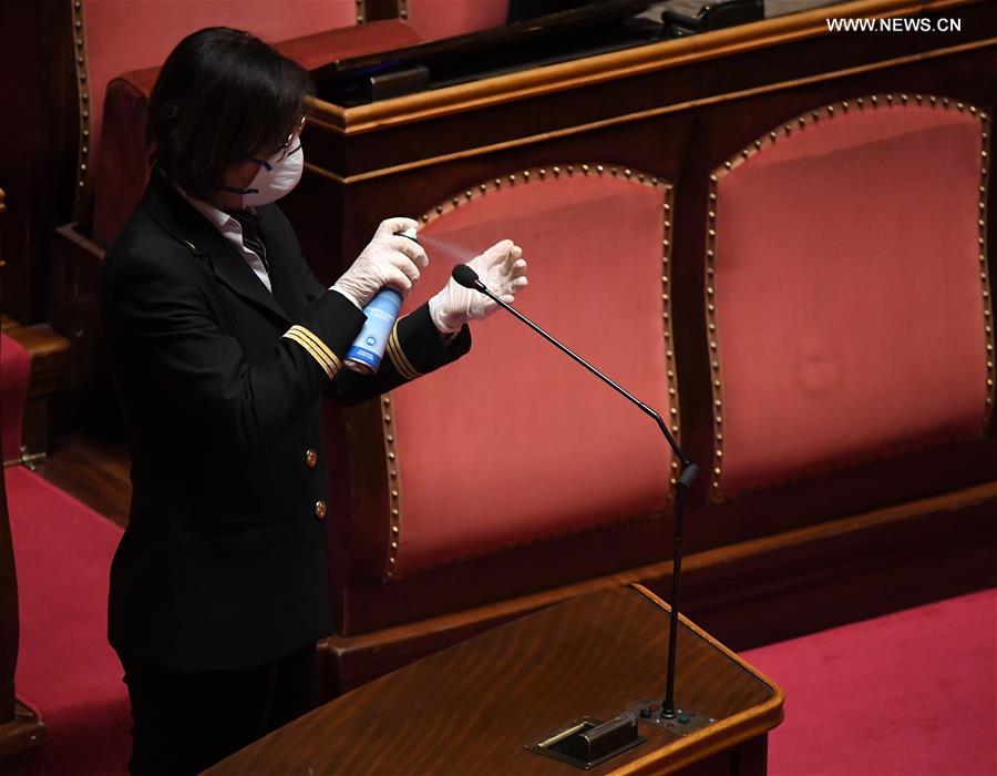 ITALY-ROME-SENATE-RESCUE PACKAGE