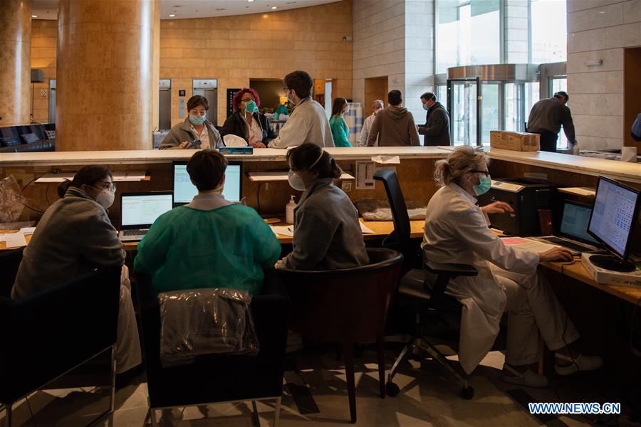 SPAIN-BARCELONA-HOTEL TURNED TEMPORARY HOSPITAL