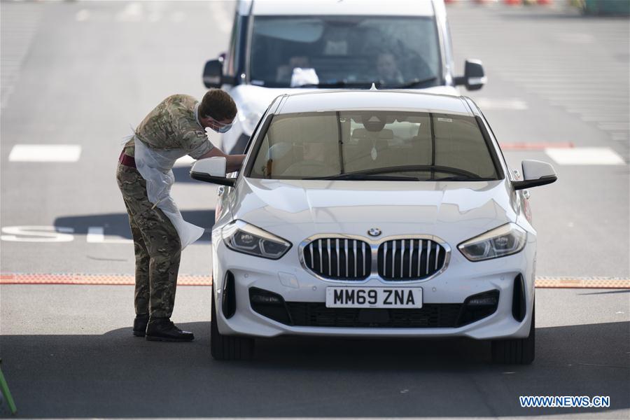 BRITAIN-MANCHESTER-COVID-19-TESTING SITE