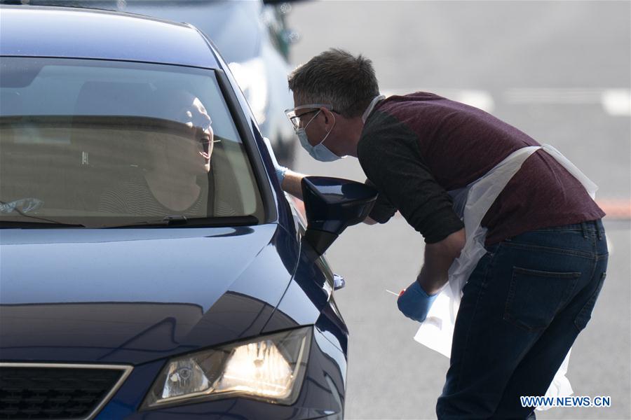 BRITAIN-MANCHESTER-COVID-19-TESTING SITE