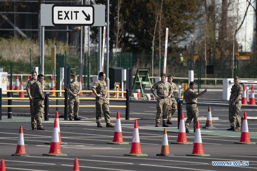 BRITAIN-MANCHESTER-COVID-19-TESTING SITE