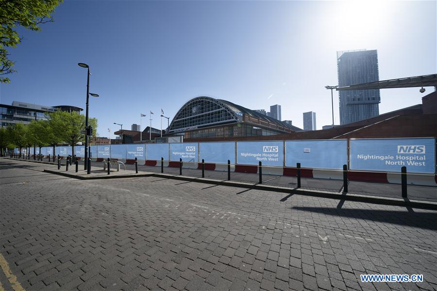 BRITAIN-MANCHESTER-COVID-19-TEMPORARY HOSPITAL