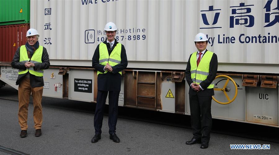 GERMANY-DUISBURG-CHINA-EUROPE-FREIGHT TRAIN-ARRIVING