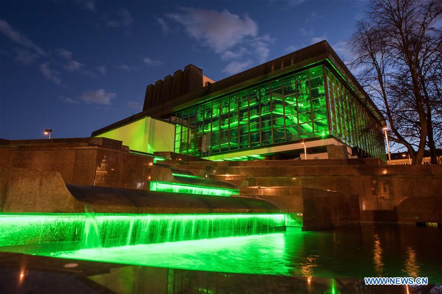 LITHUANIA-VILNIUS-ILLUMINATION-COVID-19