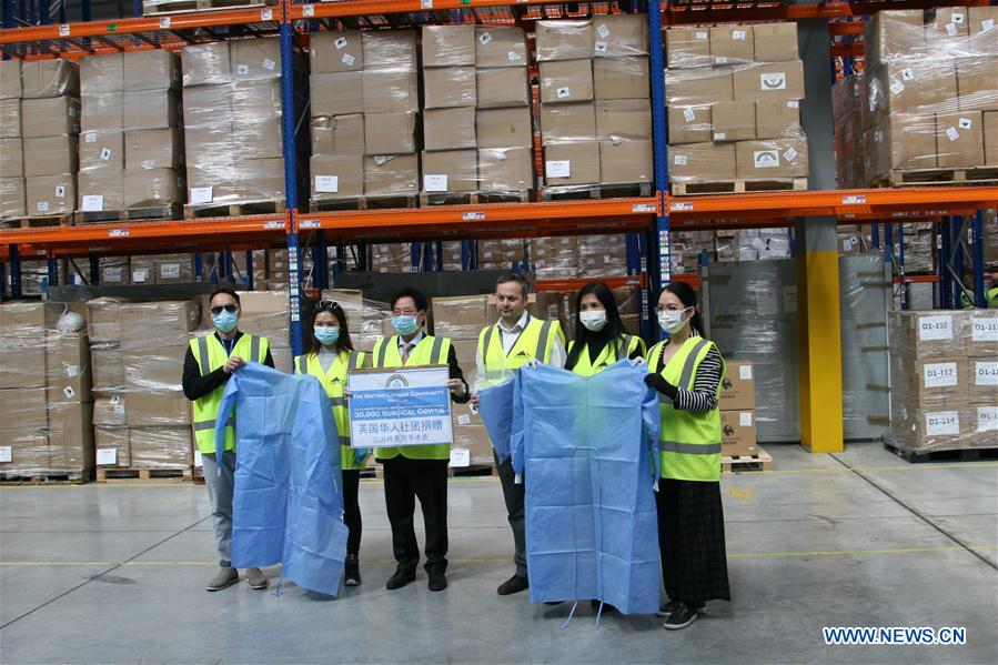 BRITAIN-LONDON-CHINESE COMMUNITY-DONATION
