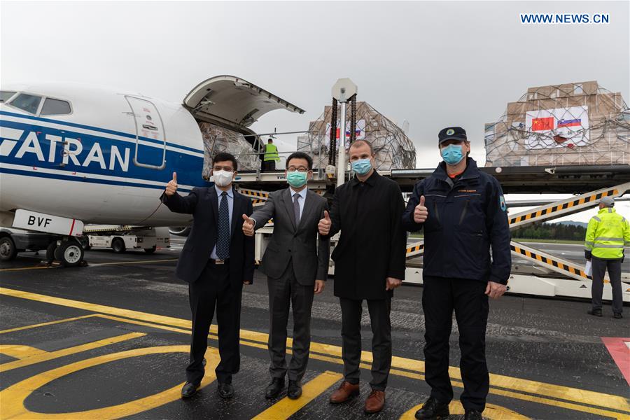 SLOVENIA-LJUBLJANA-COVID-19-CHINA-MEDICAL SUPPLY