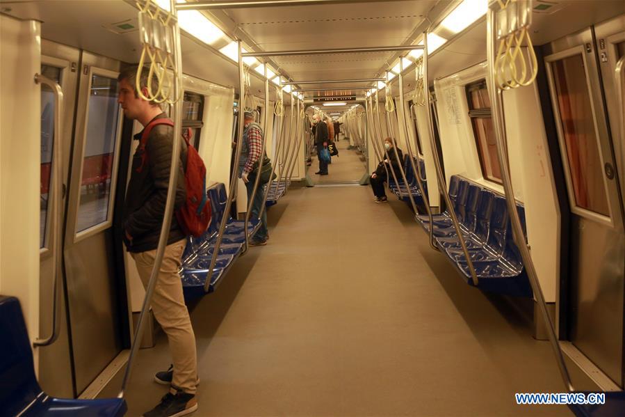 ROMANIA-BUCHAREST-METRO-COVID-19