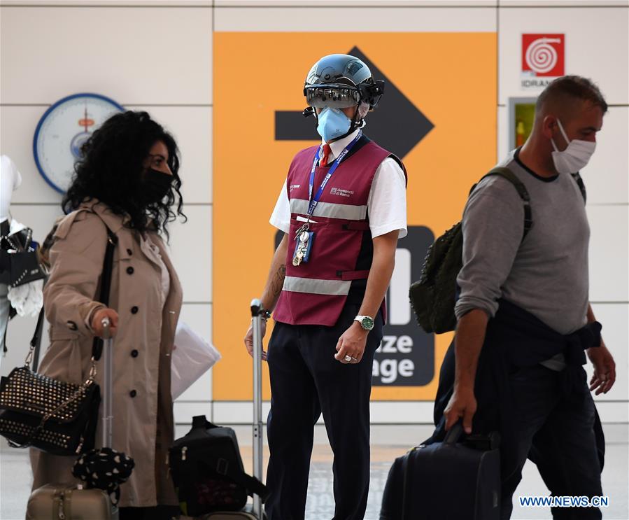 ITALY-ROME-COVID-19-AIRPORT-MEASURES