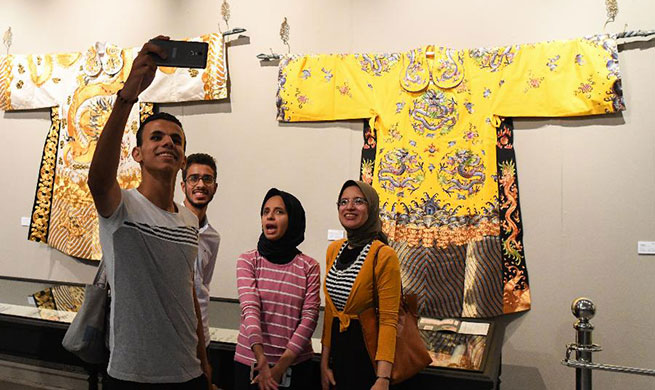 Feature: Shanghai's exhibition in Alexandria inspires Egyptian understanding about Chinese culture
