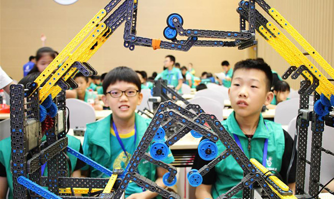 VEX robotics competition kicks off in Suzhou, east China's Jiangsu