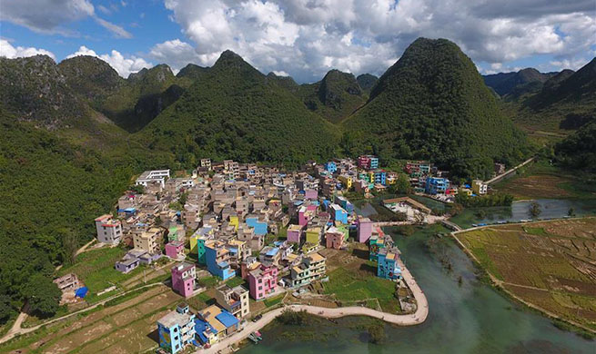Scenery of Heye Village in SW China's Yunnan