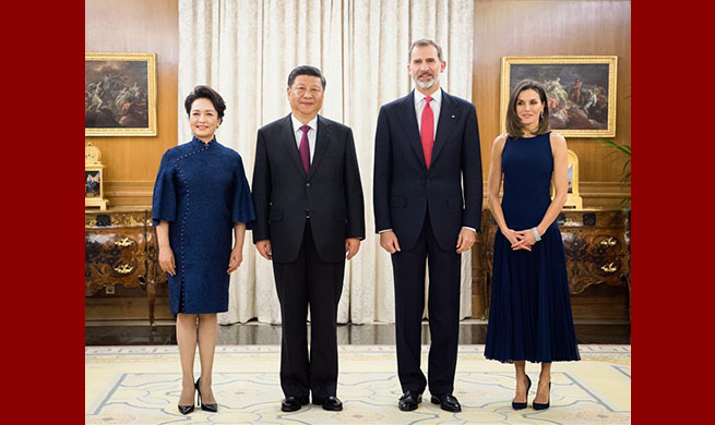 Xi meets Spanish king to cement friendship, enhance cooperation