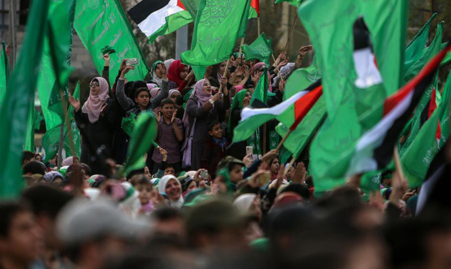 Hamas rallies in Gaza, marks 31st founding anniversary amid calls for anti-Israel attacks