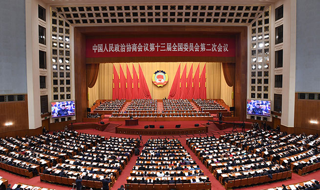 Second plenary meeting of 2nd session of 13th National Committee of CPPCC held in Beijing