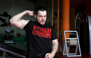 In pics: only bodybuilder with cerebral palsy in BiH