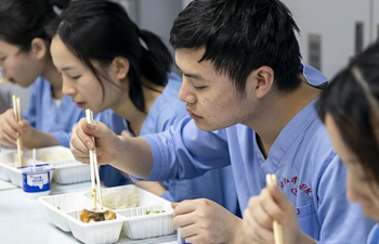 In pics: medical workers' meals on Chinese Lunar New Year's Eve in Wuhan