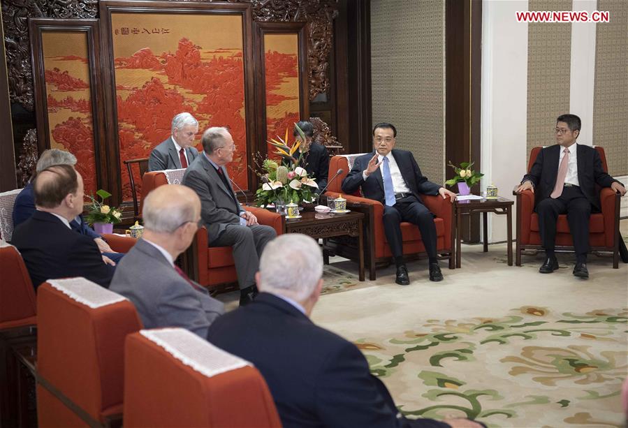 CHINA-BEIJING-LI KEQIANG-U.S. DELEGATION-MEETING (CN)