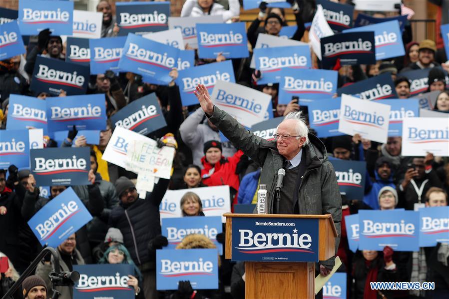 U.S.-NEW YORK-BERNIE SANDERS-PRESIDENTIAL CAMPAIGN