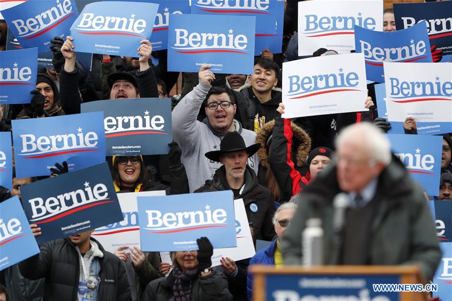 U.S.-NEW YORK-BERNIE SANDERS-PRESIDENTIAL CAMPAIGN