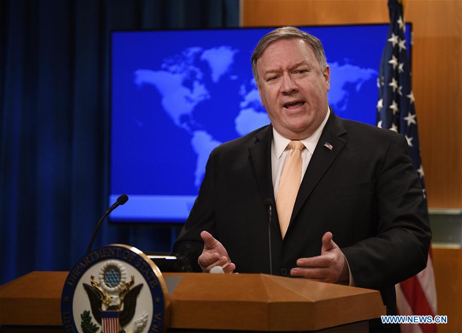 U.S.-WASHINGTON D.C.-MIKE POMPEO-PRESS BRIEFING