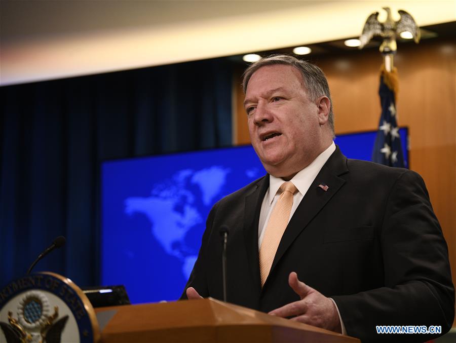 U.S.-WASHINGTON D.C.-MIKE POMPEO-PRESS BRIEFING