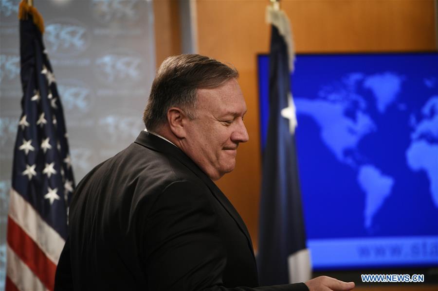 U.S.-WASHINGTON D.C.-MIKE POMPEO-PRESS BRIEFING