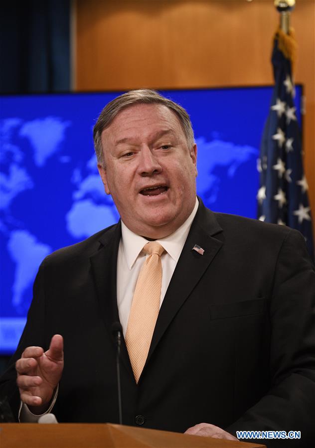 U.S.-WASHINGTON D.C.-MIKE POMPEO-PRESS BRIEFING
