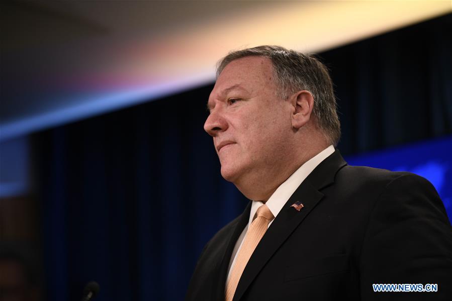 U.S.-WASHINGTON D.C.-MIKE POMPEO-PRESS BRIEFING