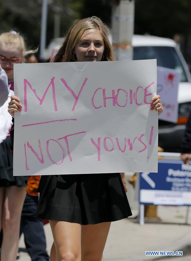 U.S.-LOS ANGELES-ABORTION BAN-PROTEST