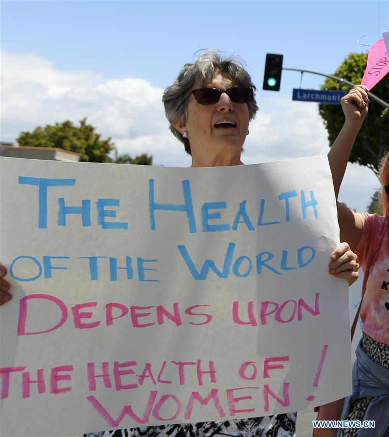 U.S.-LOS ANGELES-ABORTION BAN-PROTEST