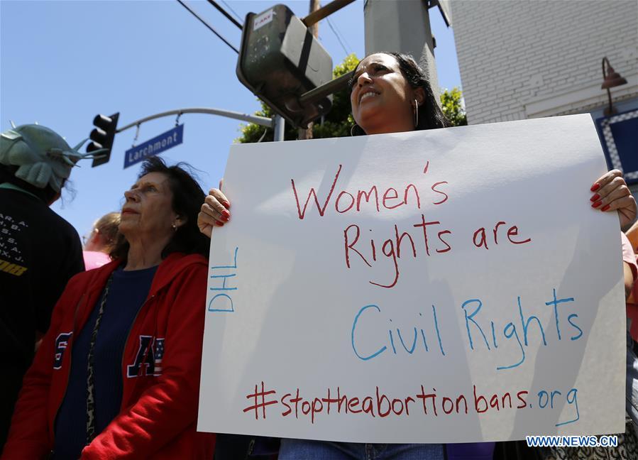 U.S.-LOS ANGELES-ABORTION BAN-PROTEST