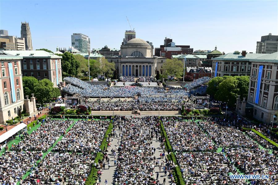 U.S.-NEW YORK-COLUMBIA UNIVERSITY-COMMENCEMENT CEREMONY