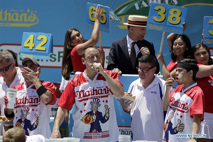 U.S.-NEW YORK-HOT DOG EATING CONTEST