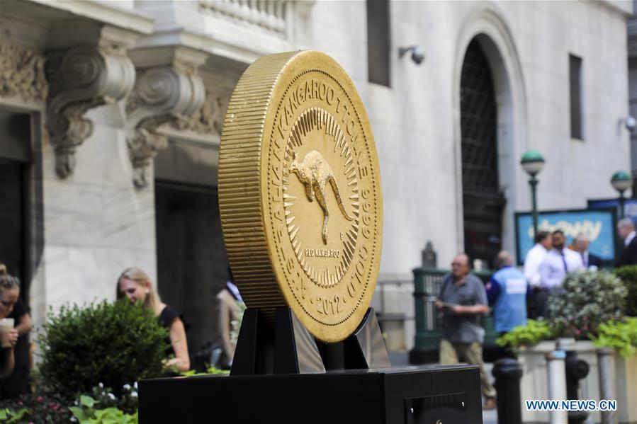 U.S.-NEW YORK-ONE TONNE GOLD COIN
