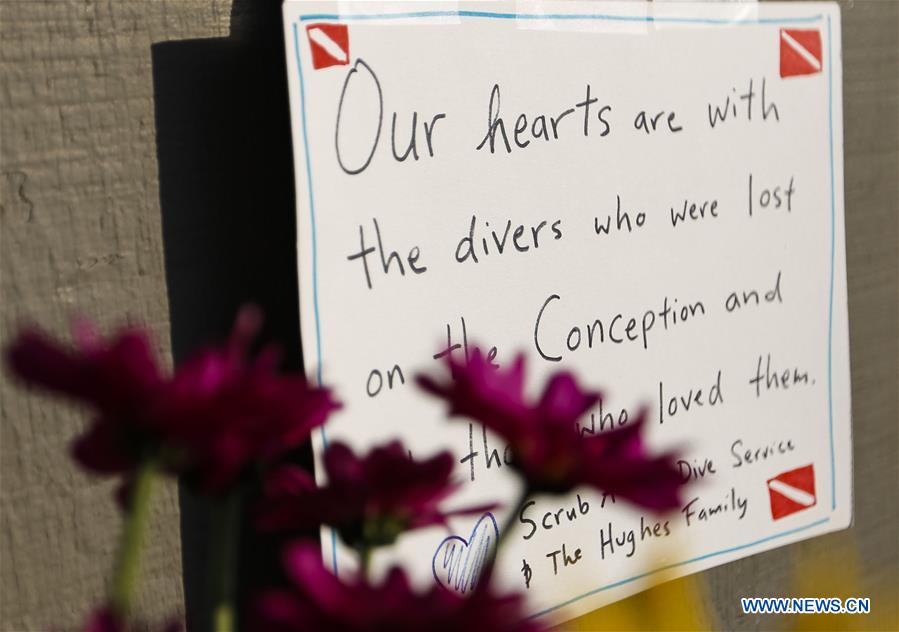 U.S.-CALIFORNIA-BOAT-FIRE-CONDOLENCES