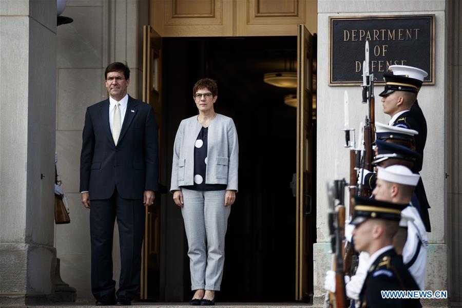  U.S.-ARLINGTON-MARK ESPER-GERMANY-DEFENSE MINISTER-MEETING
