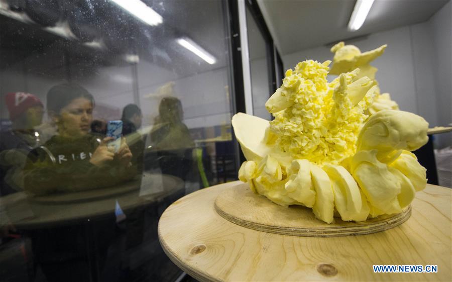 CANADA-TORONTO-ROYAL AGRICULTURAL WINTER FAIR-BUTTER SCULPTURE