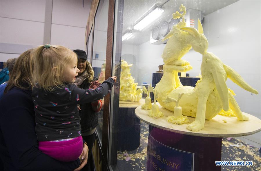 CANADA-TORONTO-ROYAL AGRICULTURAL WINTER FAIR-BUTTER SCULPTURE