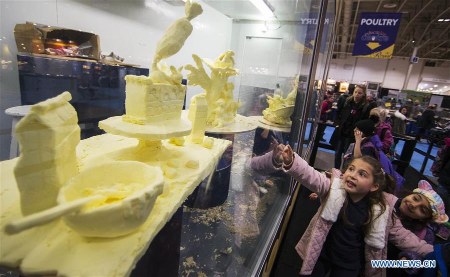CANADA-TORONTO-ROYAL AGRICULTURAL WINTER FAIR-BUTTER SCULPTURE