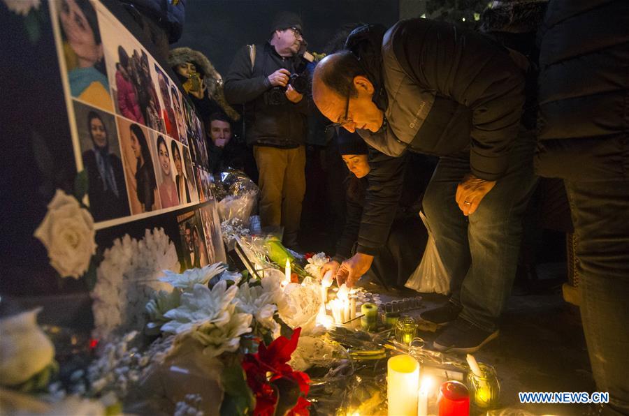 CANADA-TORONTO-CONDOLENCE-UKRAINIAN PLANE CRASH-VICTIMS