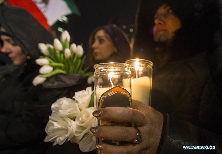 CANADA-TORONTO-CONDOLENCE-UKRAINIAN PLANE CRASH-VICTIMS