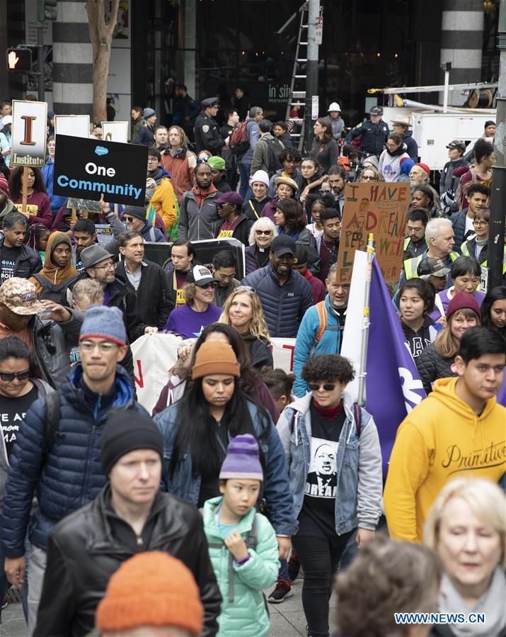 U.S.-SAN FRANCISCO-MLK DAY-PARADE