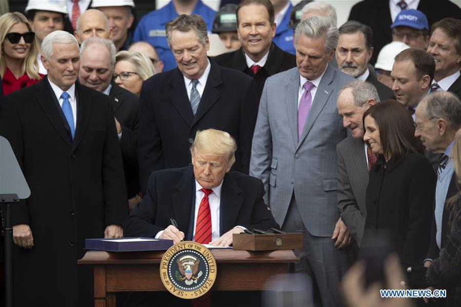 U.S.-WASHINGTON D.C.-TRUMP-USMCA-SIGNING