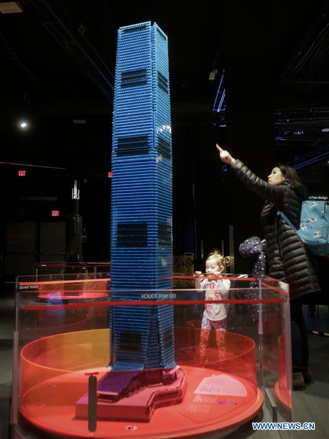  CANADA-VANCOUVER-EXHIBITION-TOWERS OF TOMORROW WITH LEGO BRICKS