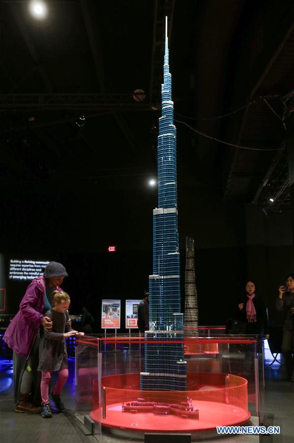  CANADA-VANCOUVER-EXHIBITION-TOWERS OF TOMORROW WITH LEGO BRICKS